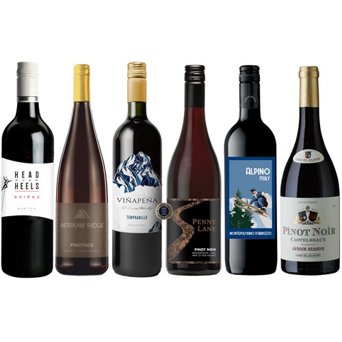 The Reds Collection Wine Case of 6 - Perfect Gift
